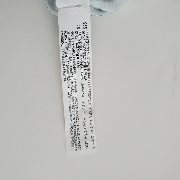 Zara Trafaluc Tropical Leaf Print Peplum Top, M - Picture 5 of 8